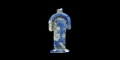 Egyptian Lapis Lazuli Lotus Flower Amulet