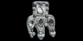 Viking Silver Pendant with Garnets