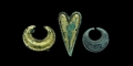 Viking Gilt-Bronze and Silver Belt Mount Group