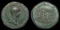Ancient Roman Imperial Coins - Nero as Caesar - Inscription Sestertius