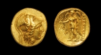 Greek Macedonia - Alexander III - Athena Gold Stater Greek Macedonia - Alexander III - Athena Gold Stater