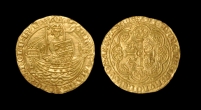 English Medieval Edward III - Treaty Period - Gold Half Noble English Medieval Edward III - Treaty Period - Gold Half Noble