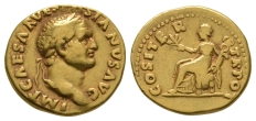 Ancient Roman Imperial Coins - Vespasian - Gold Pax Aureus Ancient Roman Imperial Coins - Vespasian - Gold Pax Aureus