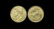 British Milled - George IV - 1824 - Gold Sovereign British Milled - George IV - 1824 - Gold Sovereign