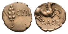 Celtic Iron Age Coins - Catuvellauni - Agr - Horse Gold 1/4 Stater Celtic Iron Age Coins - Catuvellauni - Agr - Horse Gold 1/4 Stater