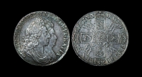 English Milled Coins - William and Mary - 1692/2 Quinto - Crown English Milled Coins - William and Mary - 1692/2 Quinto - Crown