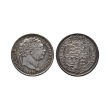 English Milled Coins - George III - 1818 - AR Sixpence English Milled Coins - George III - 1818 - AR Sixpence