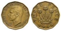 Great Britain. George VI AE Threepence. Great Britain. George VI AE Threepence.