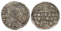 Poland, Kingdom. Livonia (Duchy), Sigismund III Vasa AR 3 Grosz. Poland, Kingdom. Livonia (Duchy), Sigismund III Vasa AR 3 Grosz.