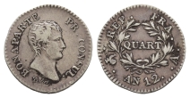 France. Napoleon AR Quart Franc. France. Napoleon AR Quart Franc.