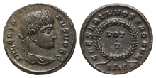 Crispus, as Caesar BI Nummus. Crispus, as Caesar BI Nummus.