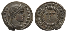 Crispus, as Caesar BI Nummus. Crispus, as Caesar BI Nummus.