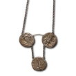 Necklace with Three Roman Imperial Denarii. Necklace with Three Roman Imperial Denarii.