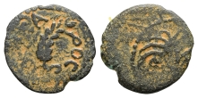 Judaea. Procurators. Marcus Ambibulus AE Prutah. Judaea. Procurators. Marcus Ambibulus AE Prutah.