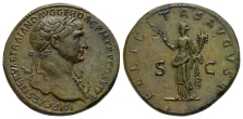 Trajan AE Sestertius. Trajan AE Sestertius.