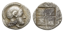 Macedon, Akanthos AR Diobol. Macedon, Akanthos AR Diobol.