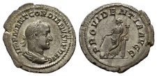Gordian II AR Denarius. Gordian II AR Denarius.