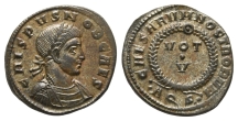 Crispus, as Caesar BI Nummus. Crispus, as Caesar BI Nummus.