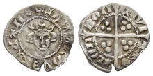 England. Plantagenet, Edward III AR Hafpenny. England. Plantagenet, Edward III AR Hafpenny.