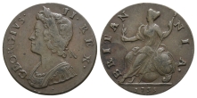 Great Britain. Hanover, George II CU Halfpenny. Great Britain. Hanover, George II CU Halfpenny.