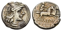 A. Spurius or A. Spurilius AR Denarius. A. Spurius or A. Spurilius AR Denarius.
