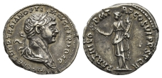 Trajan AR Denarius. Trajan AR Denarius.