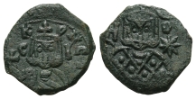Leo V the Armenian with Constantine AE Follis. Leo V the Armenian with Constantine AE Follis.