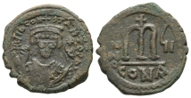 Tiberius II Constantine AE 40 Nummi or Follis. Tiberius II Constantine AE 40 Nummi or Follis.