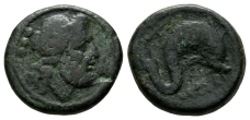 Apulia, Luceria AE Teruncius. Apulia, Luceria AE Teruncius.