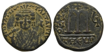 Tiberius II Constantine AE 40 Nummi of Follis. Tiberius II Constantine AE 40 Nummi of Follis.
