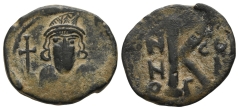 Constantine IV Pogonatus AE 20 Nummi or Half Follis. Constantine IV Pogonatus AE 20 Nummi or Half Follis.