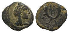Nabataea, Aretas IV AE 13mm. Nabataea, Aretas IV AE 13mm.