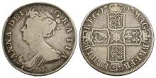 Great Britain. Stuart Restored, Anne AR Halfcrown. Great Britain. Stuart Restored, Anne AR Halfcrown.