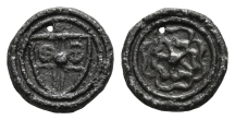 England. Shield and Rose Pb Token. England. Shield and Rose Pb Token.