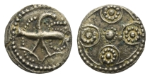 Anglo-Saxon, Secondary Sceattas AR Sceatt. Anglo-Saxon, Secondary Sceattas AR Sceatt.