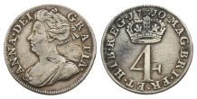 Great Britain. Stuart, Anne AR Fourpence. Great Britain. Stuart, Anne AR Fourpence.