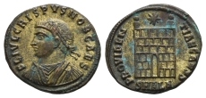 Crispus, as Caesar BI Nummus. Crispus, as Caesar BI Nummus.