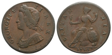 Great Britain. Hanover, George II CU Halfpenny. Great Britain. Hanover, George II CU Halfpenny.