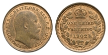 Great Britain. Saxe-Coburg-Gotha, Edward VII AE Third Farthing. Great Britain. Saxe-Coburg-Gotha, Edward VII AE Third Farthing.