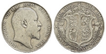 Great Britain. Saxe-Coburg-Gotha, Edward VII AR Halfcrown. Great Britain. Saxe-Coburg-Gotha, Edward VII AR Halfcrown.