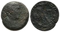 Ptolemaic Kingdom of Egypt, Cleopatra VII Thea Neotera AE Diobol-80 Drachmai. Ptolemaic Kingdom of Egypt, Cleopatra VII Thea Neotera AE Diobol-80 Drachmai.