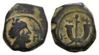 Nabataea, Syllaios, Usurper AE 14mm. Nabataea, Syllaios, Usurper AE 14mm.