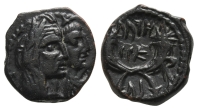 Nabataea, Aretas IV, with Shaqilat AE 17mm. Nabataea, Aretas IV, with Shaqilat AE 17mm.