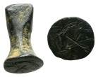 Levant & the Near East Cubical Bronze Weight of 1/3 Shekel. Levant & the Near East Cubical Bronze Weight of 1/3 Shekel.