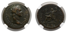 Domitian AE Sestertius. Domitian AE Sestertius.