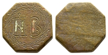Byzantine Octagonal AE Coin Weight of 2 Nomismata. Byzantine Octagonal AE Coin Weight of 2 Nomismata.