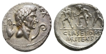 The Pompeians. Sextus Pompey AR Denarius. The Pompeians. Sextus Pompey AR Denarius.