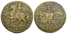 Ireland. Stuart, James II AE Crown. Ireland. Stuart, James II AE Crown.
