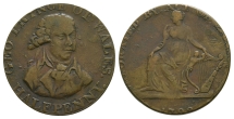 Ireland. George, Prince of Wales CU Halfpenny Token. Ireland. George, Prince of Wales CU Halfpenny Token.