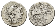 M. Atilius Saranus AR Denarius. M. Atilius Saranus AR Denarius.